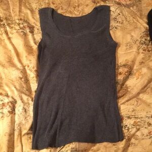 Navy 100% Cotton Sleeveless Tank Top